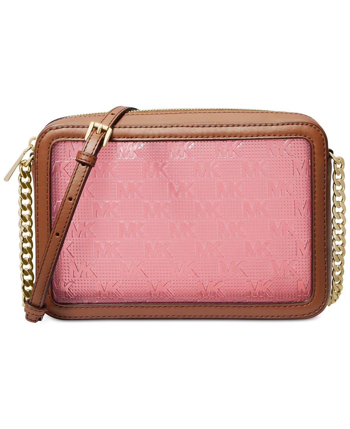 

Большая прозрачная сумка через плечо с логотипом Jet Set East West Michael Kors