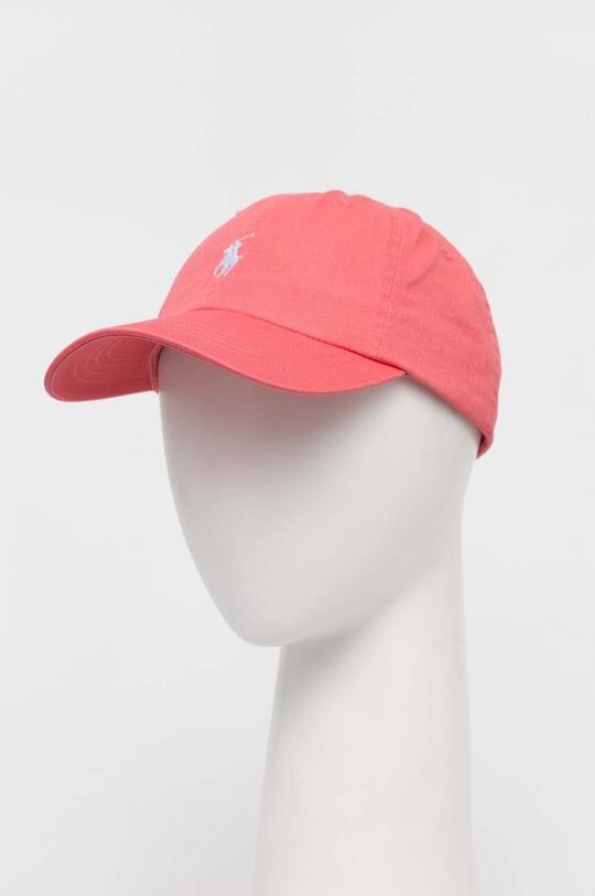 

Хлопковая бейсболка Polo Ralph Lauren, розовый