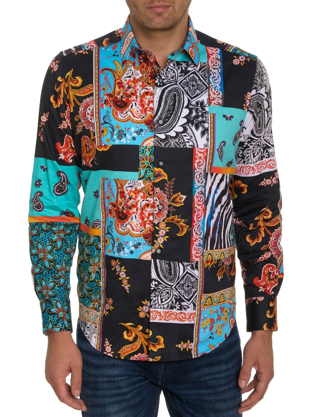 

Рубашка на пуговицах The Wall Paisley Robert Graham, разноцветный