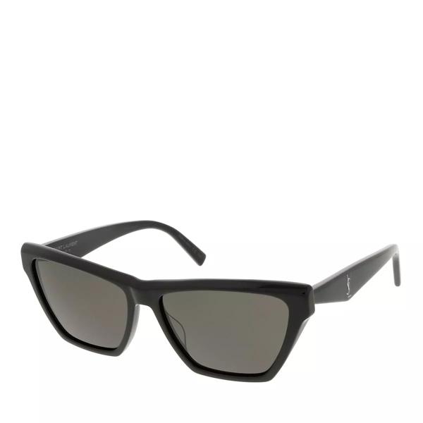 Солнцезащитные очки sl m103-002 58 woman acetate - Saint Laurent, черный saint laurent sl m103 opt