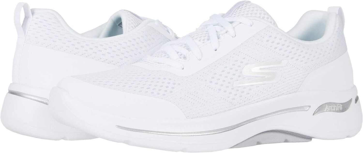 

Кроссовки Go Walk Arch Fit - 124404 SKECHERS Performance, цвет White/Silver, Белый