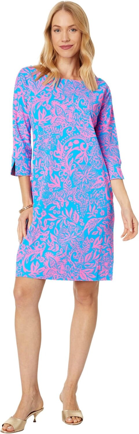

Платье Braedyn UPF 50+ Lilly Pulitzer, цвет Aura Pink Leaf An Impression