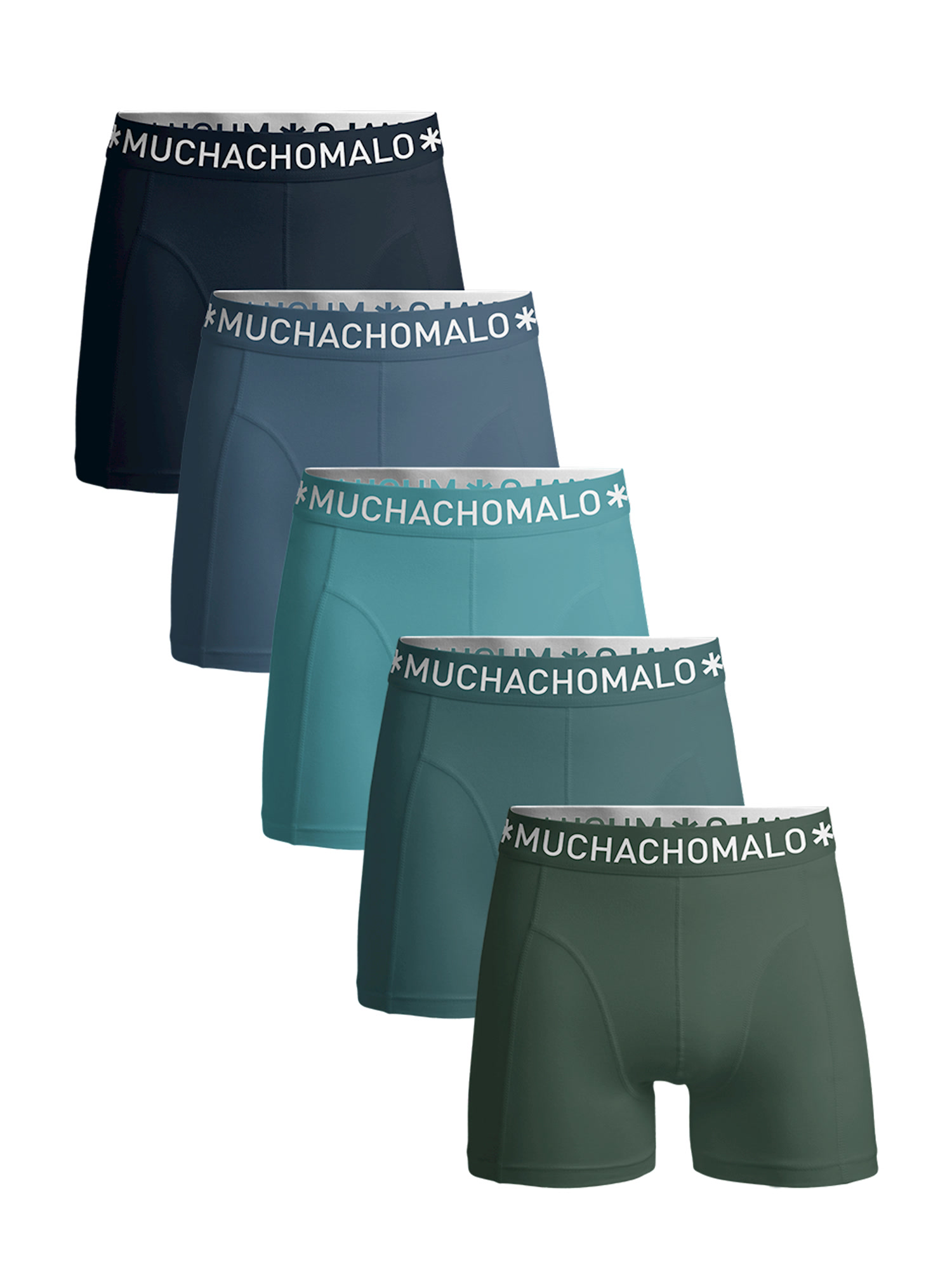 Боксеры Muchachomalo 5er-Set: Boxershorts, цвет Black/Blue/Blue/Green/Green cyberpunk black green