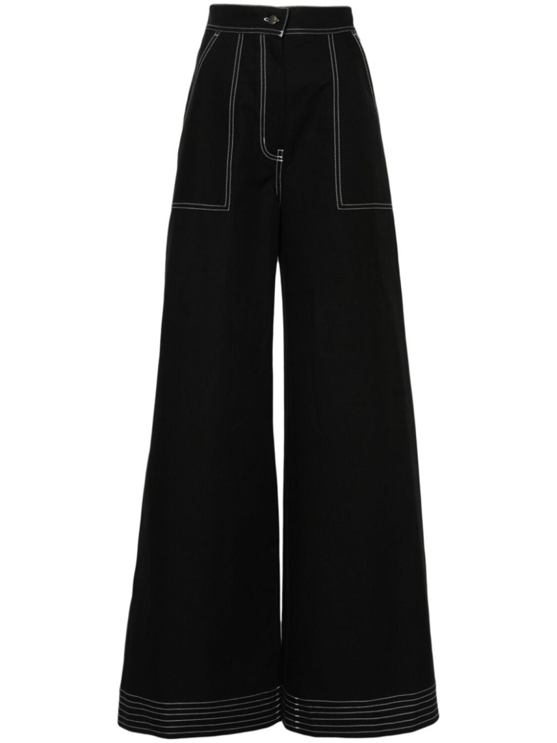 

Брюки Oboli широкого кроя Max Mara, черный