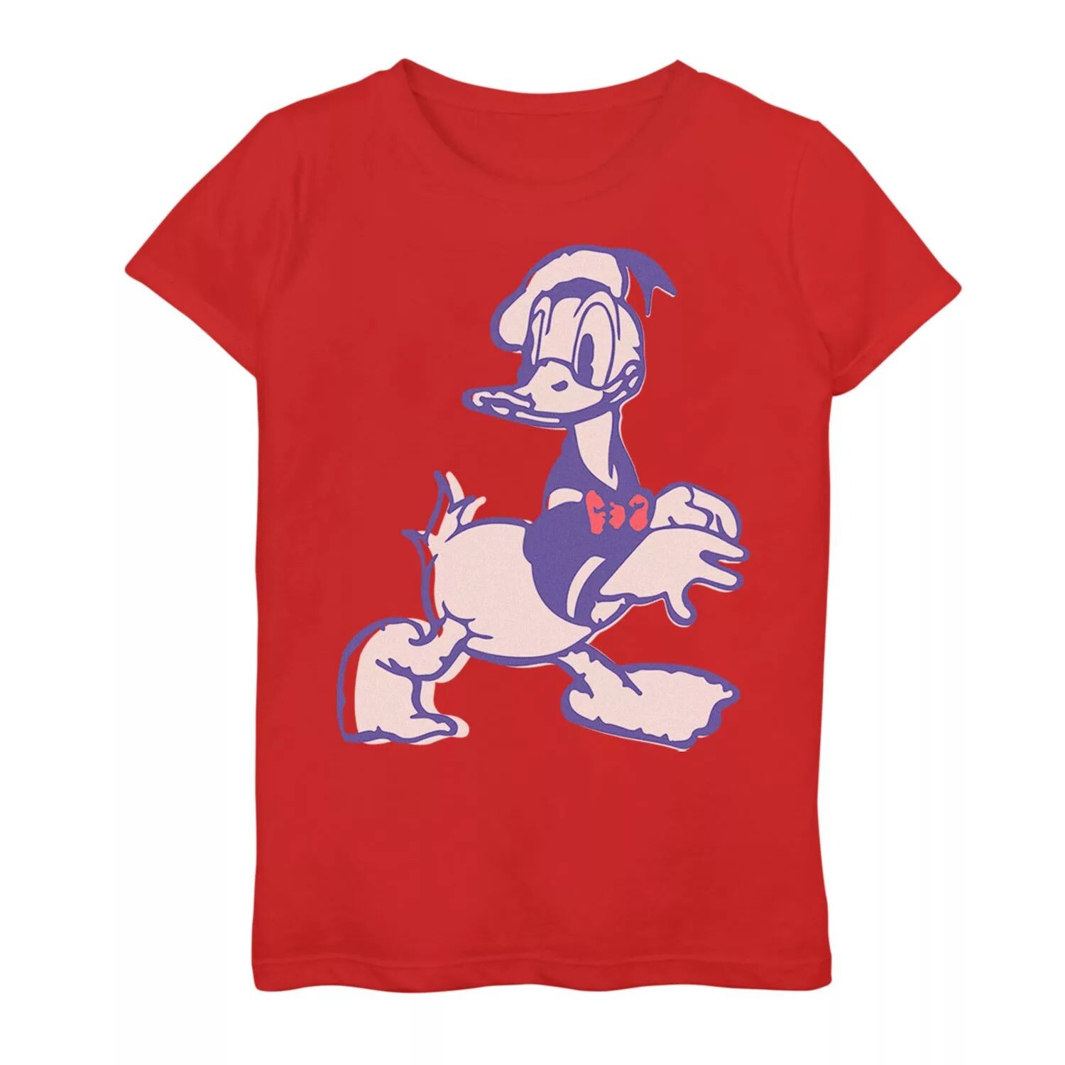 

Винтажная футболка с рисунком и портретом Disney's Donald Duck для девочек 7–16 лет Disney
