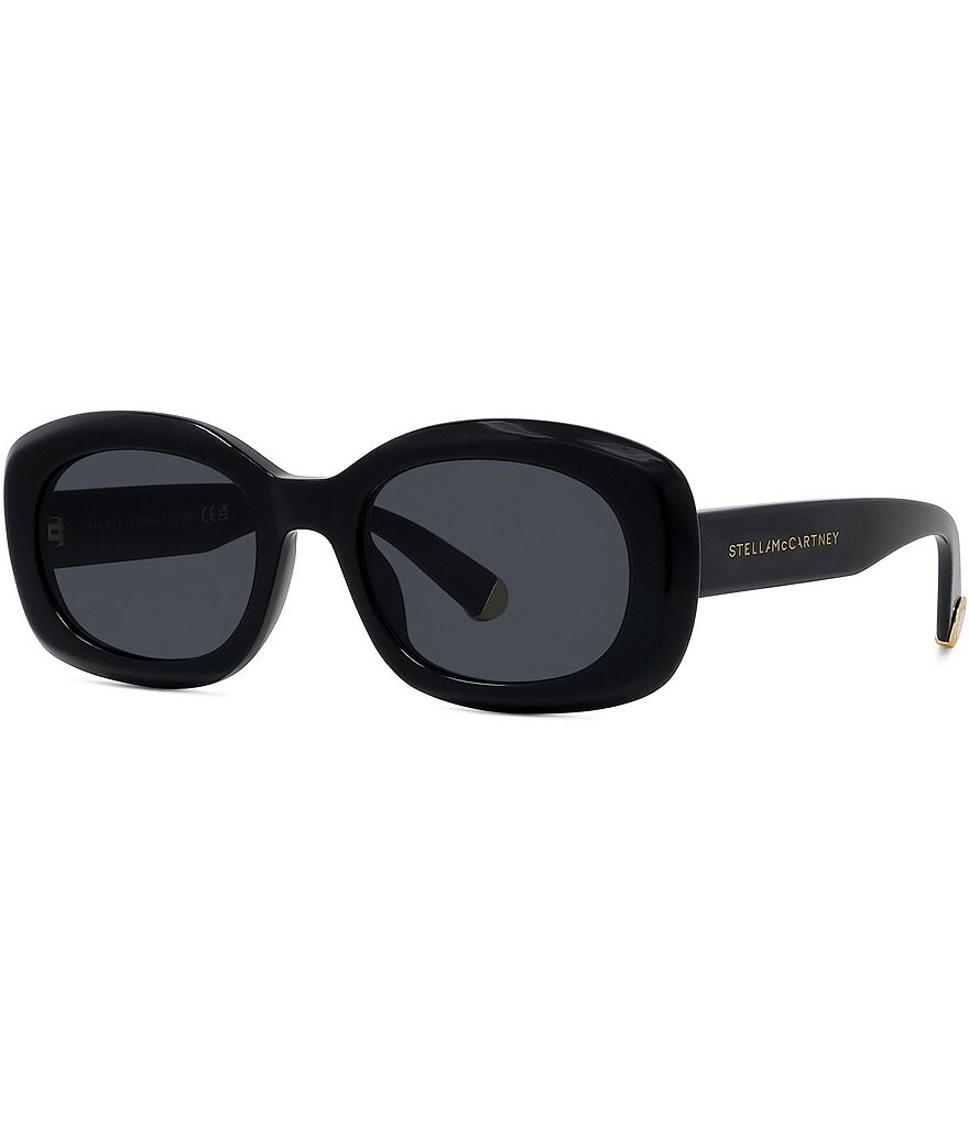 Stella McCartney Женские овальные солнцезащитные очки Stella 52 мм, черный