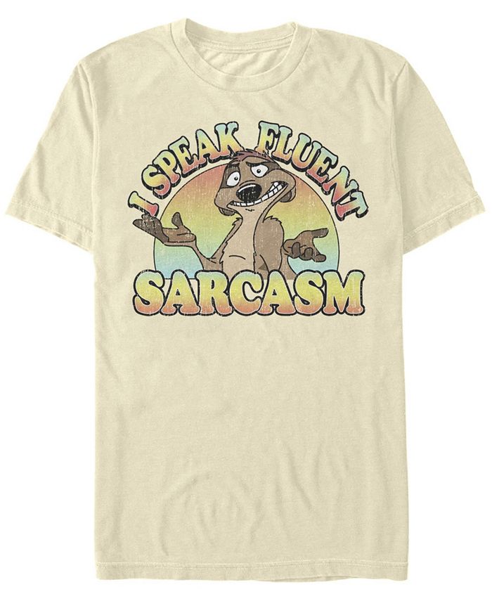 Мужская футболка с круглым вырезом Sarcasm с короткими рукавами Fifth Sun, тан/бежевый маккелен к мимолетное увлечение