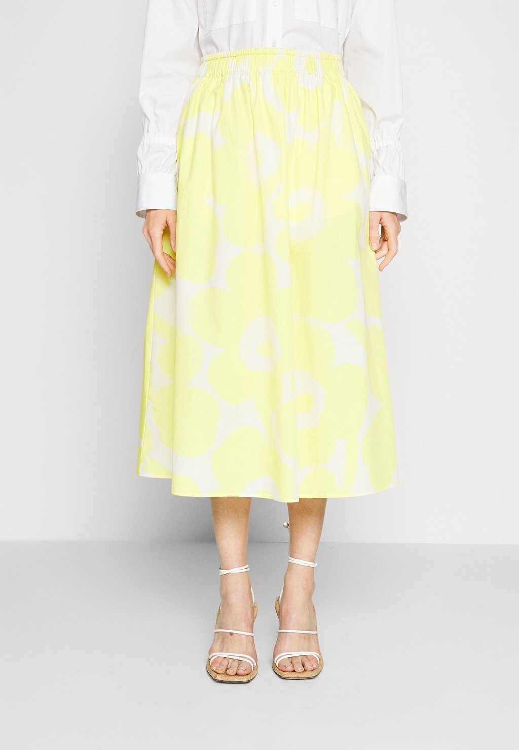 

Юбка-трапеция Marimekko, желтый/белый
