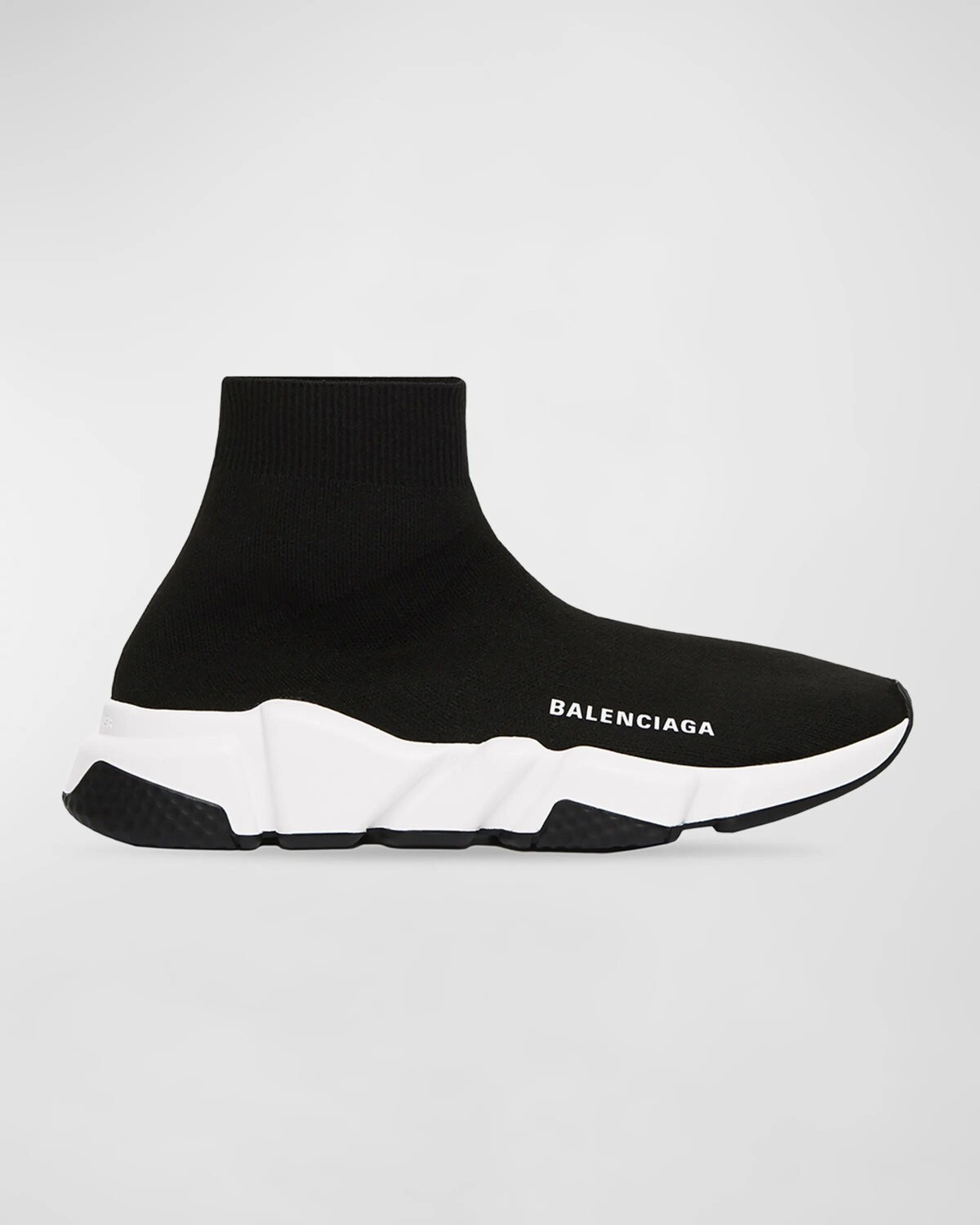

Кроссовки Speed ​​из переработанной вязки Balenciaga, цвет Black/White/Black