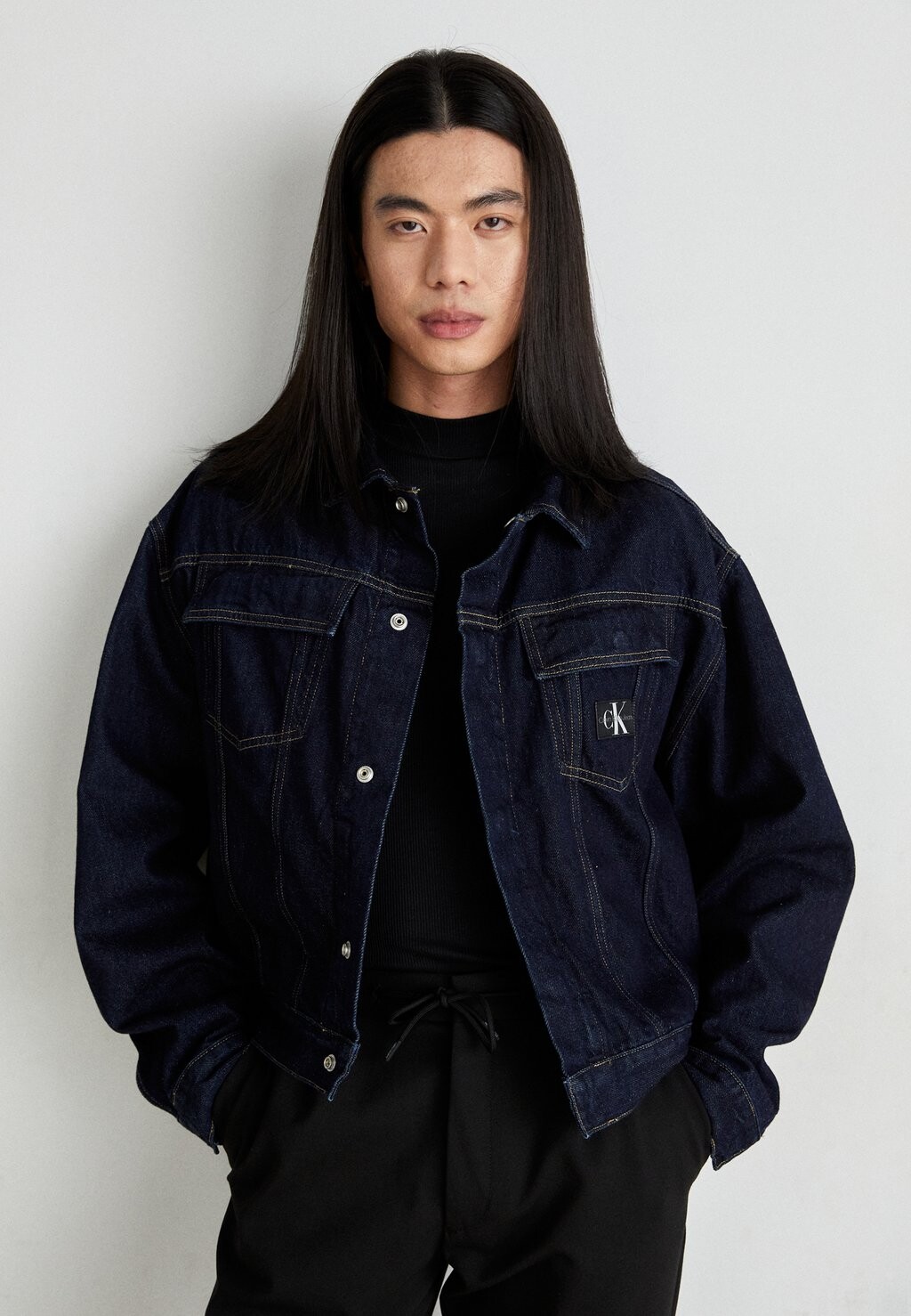 

Джинсовая куртка BOXY JACKET Calvin Klein Jeans, цвет denim rinse