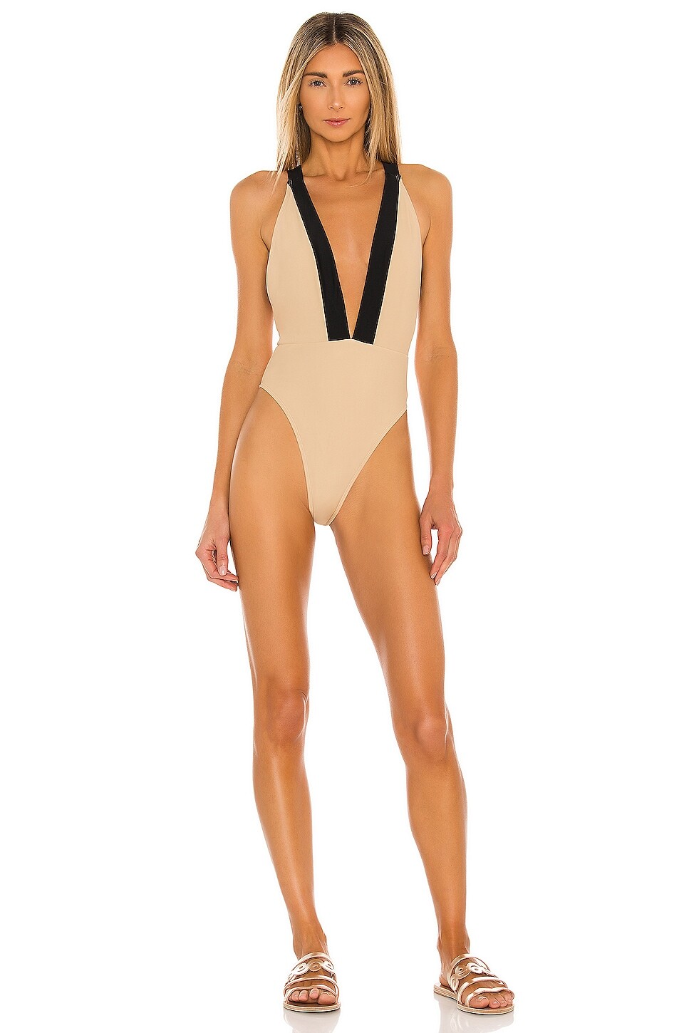 

Купальник Michael Costello x REVOLVE Talliah, цвет Nude & Black