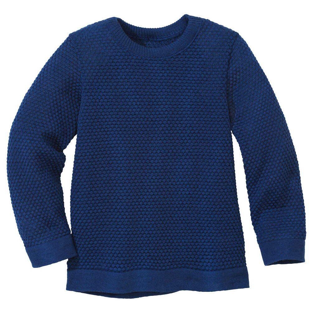 

Шерстяной свитер Disana Kid's Wabenstrick Pullover, темно синий