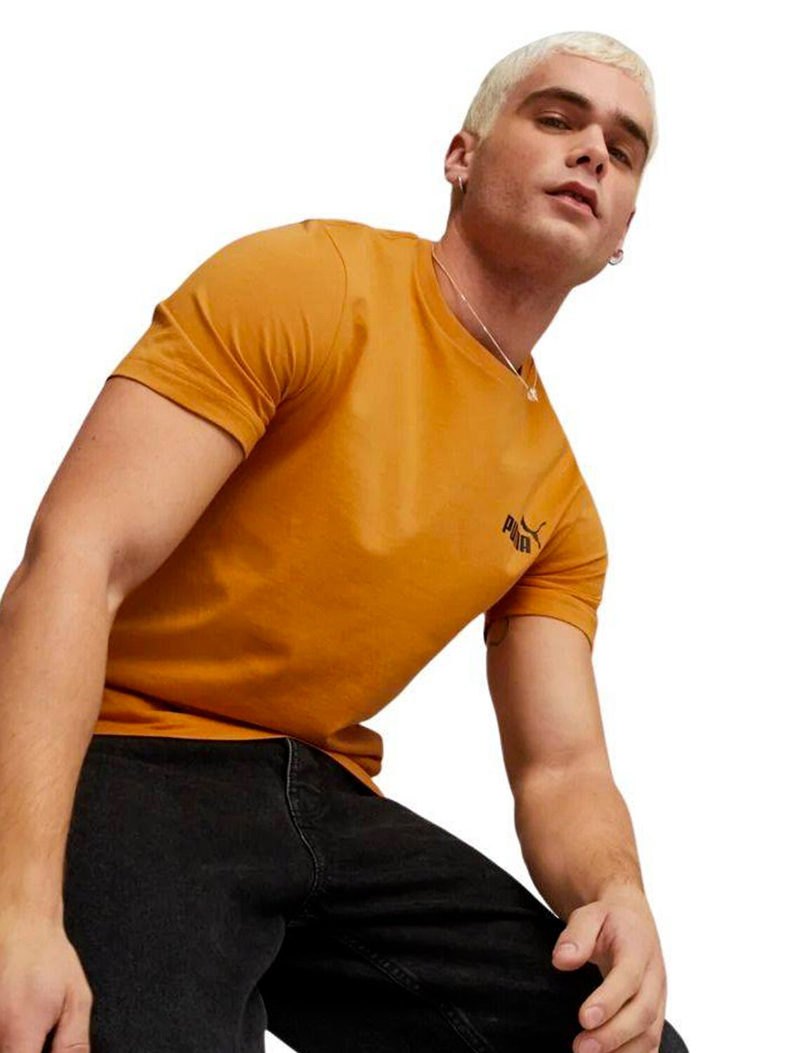 

Футболка Puma с маленьким логотипом Essentials, коричневый