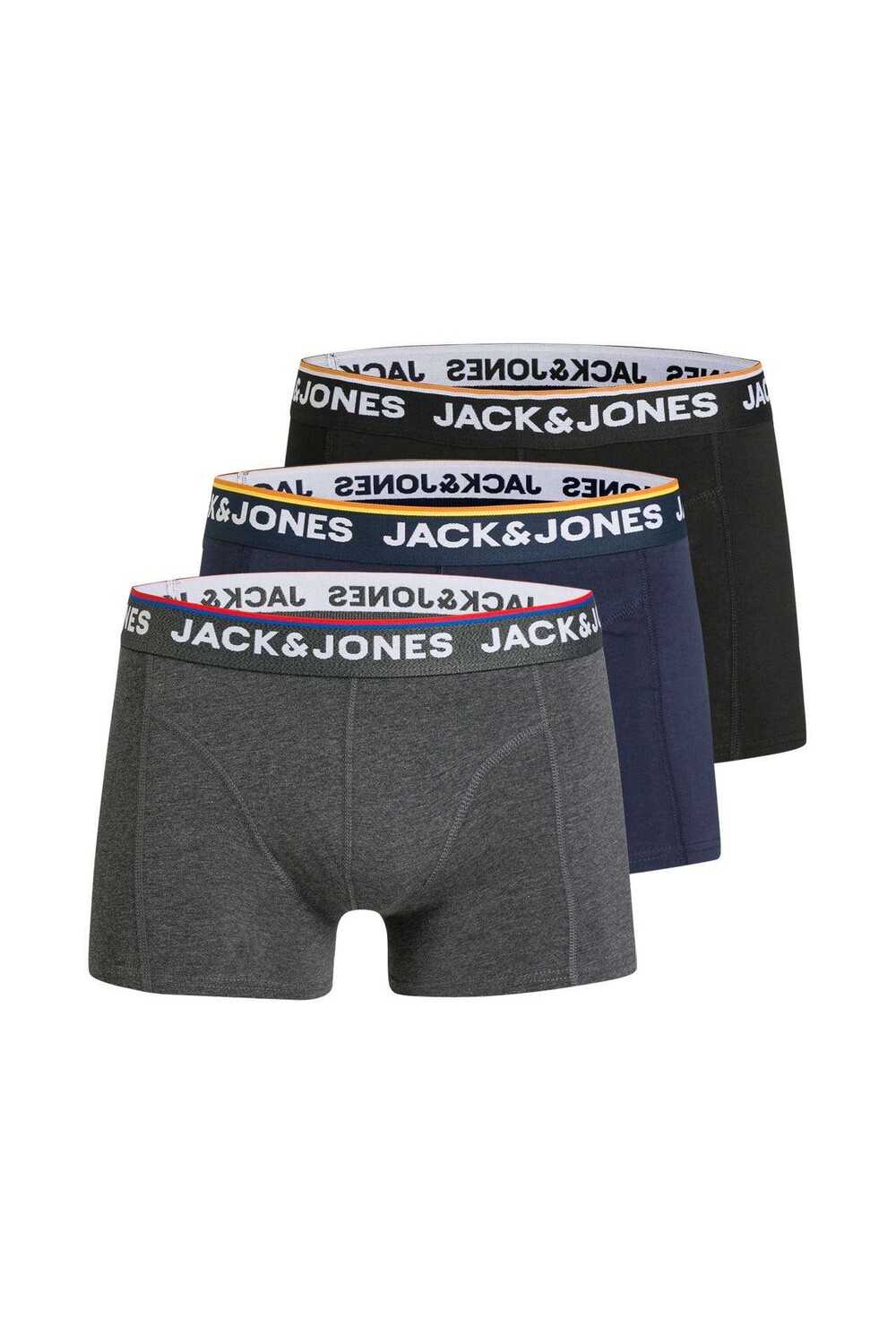 

3 пары трусов-боксеров Jack & Jones, серый