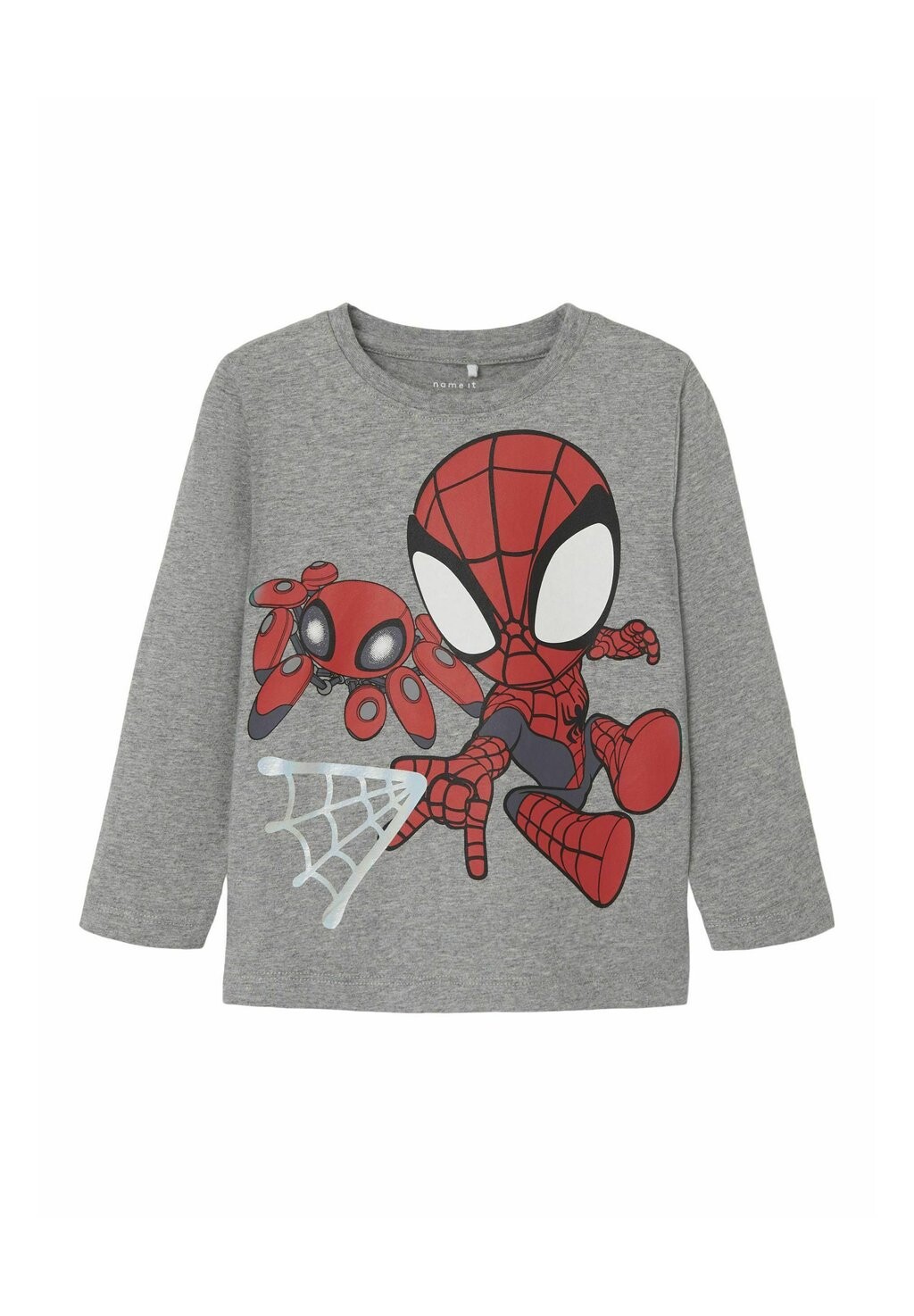 

Топ с длинными рукавами NMMDOMI SPIDEY MAR Name it, цвет grey melange