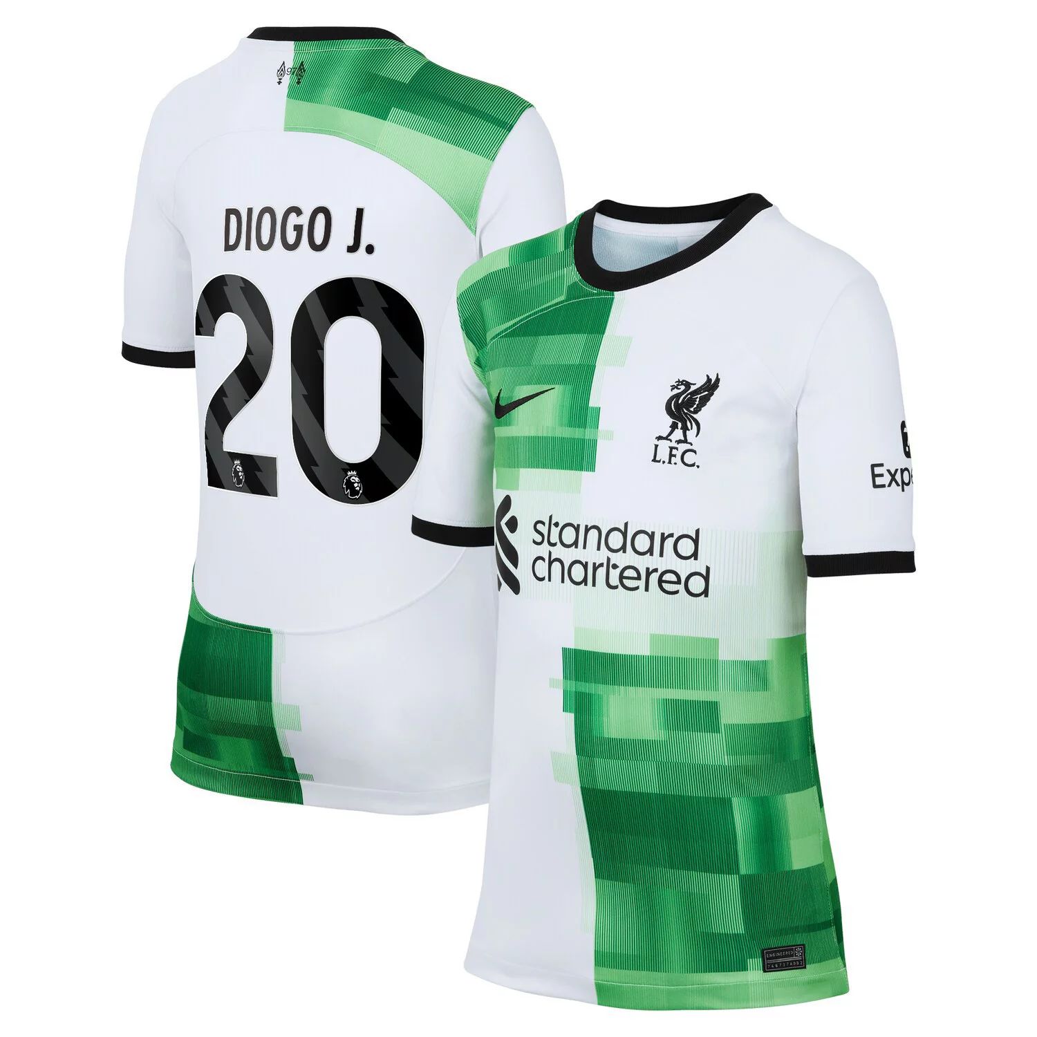 

Молодежная футболка Nike Diogo Jota White Liverpool 2023/24, реплика игрока Nike