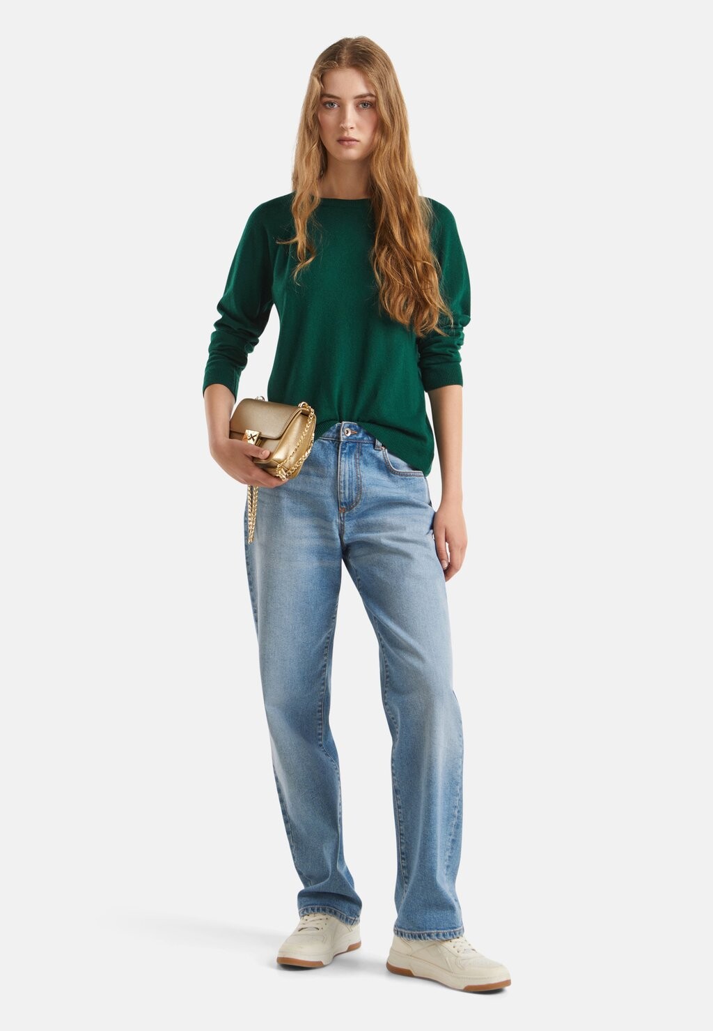 

Джемпер CREW NECK United Colors of Benetton, зеленый