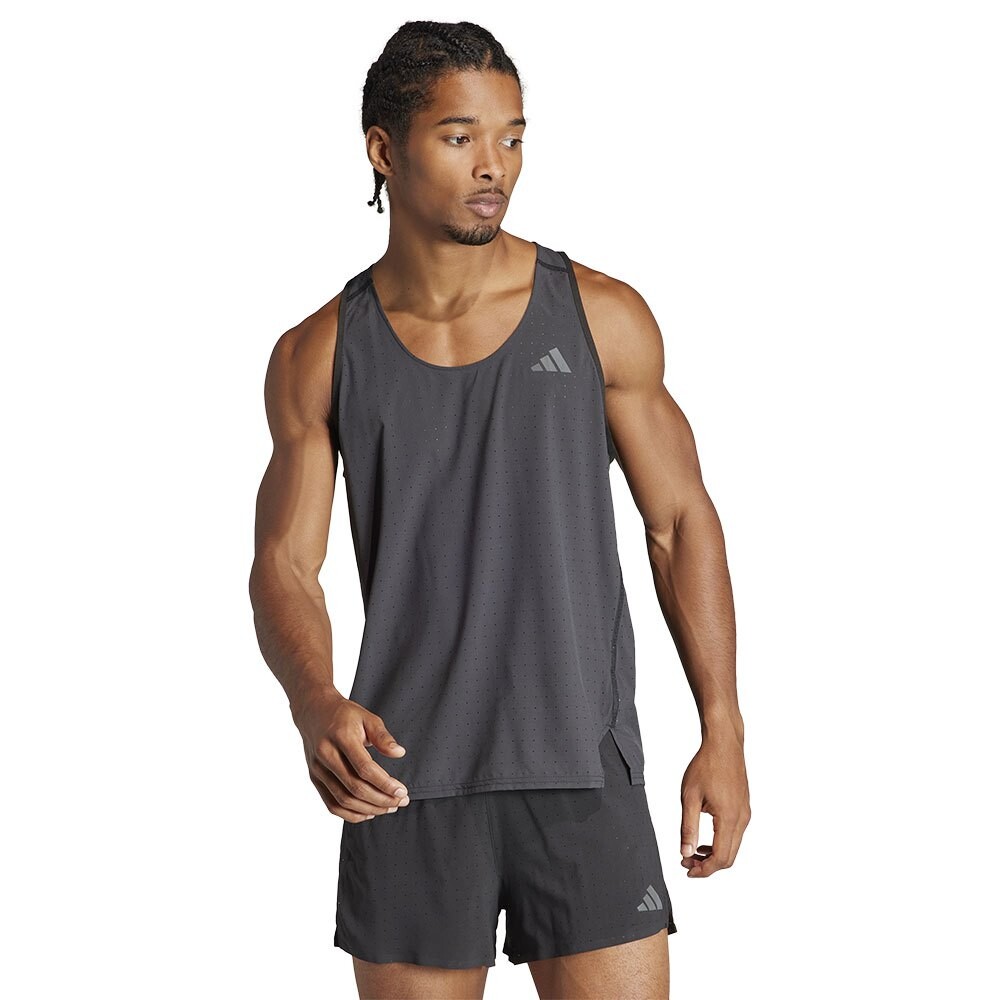 

Футболка без рукавов adidas Adizero Singlet, черный