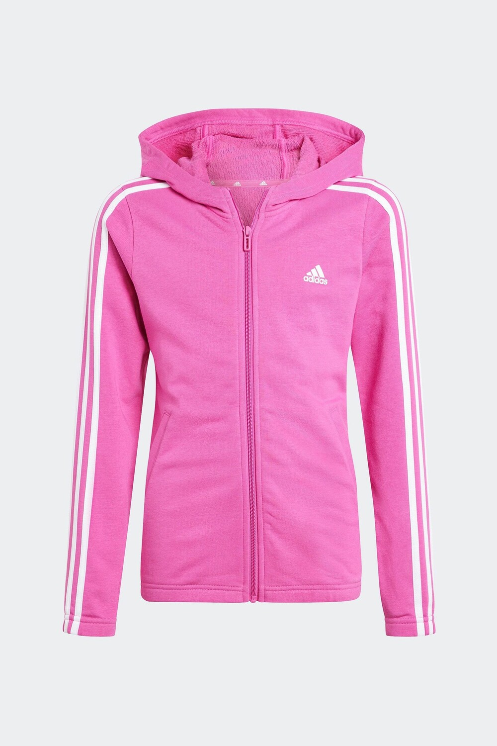 

Толстовка Essentials с 3 полосками и застежкой-молнией adidas, розовый
