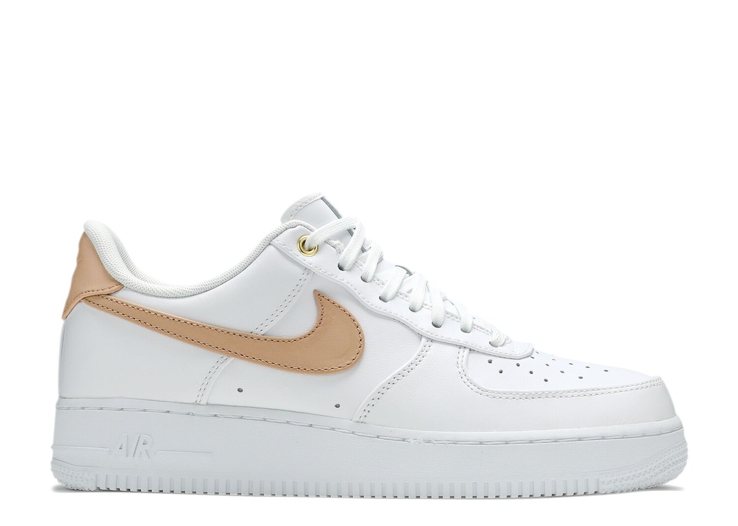 

Кроссовки Nike Air Force 1 Premium 'Vachetta Tan Swoosh', белый, Белый;коричневый