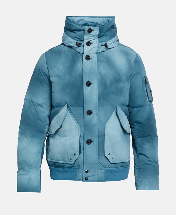 

Функциональная пуховая куртка Belstaff, темно-синий