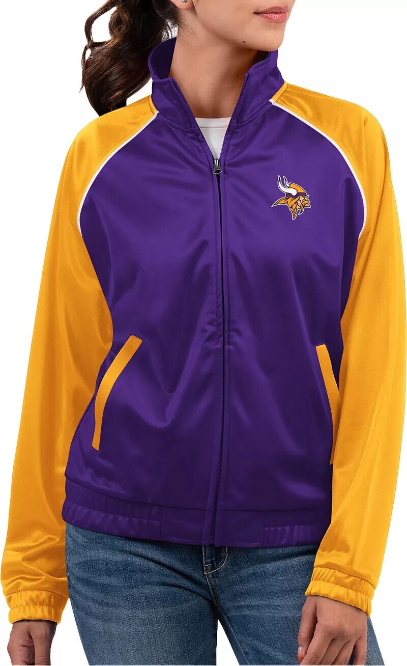 

G-III for Her Женская фиолетовая эффектная куртка Minnesota Vikings