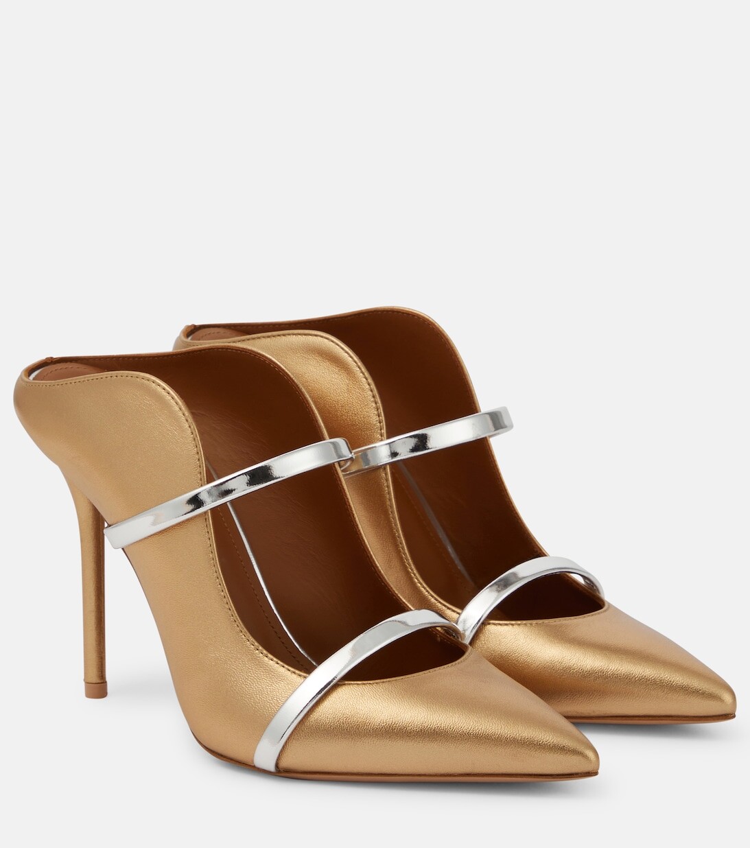 

Кожаные мюли Maureen Malone Souliers, золотой