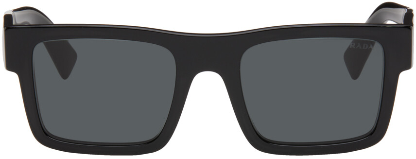 

Черные солнцезащитные очки-символы Prada Eyewear, цвет Black