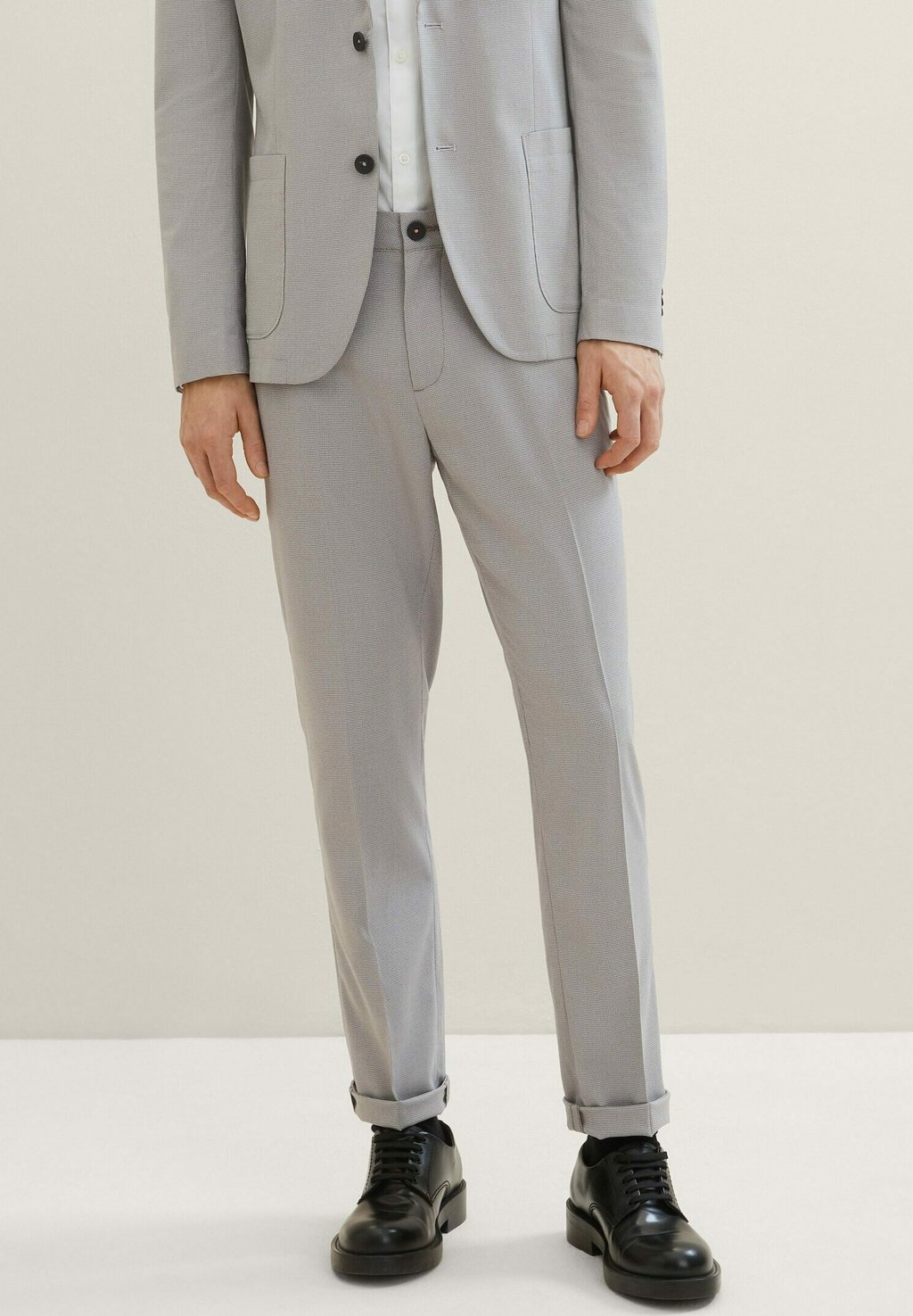 Чино REGULAR TOM TAILOR, цвет light grey white houndstooth