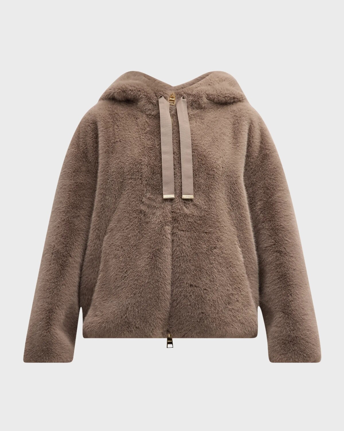 

Бомбер из искусственного меха Giubbotto Herno, цвет Light Pastel Brown