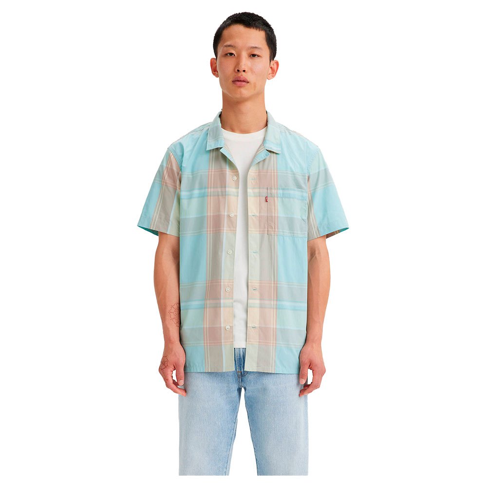 рубашка с коротким рукавом levi´s ember bowling синий Рубашка с коротким рукавом Levi´s Cubano, синий