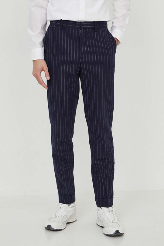 

Брюки из смесового льна Polo Ralph Lauren, темно-синий
