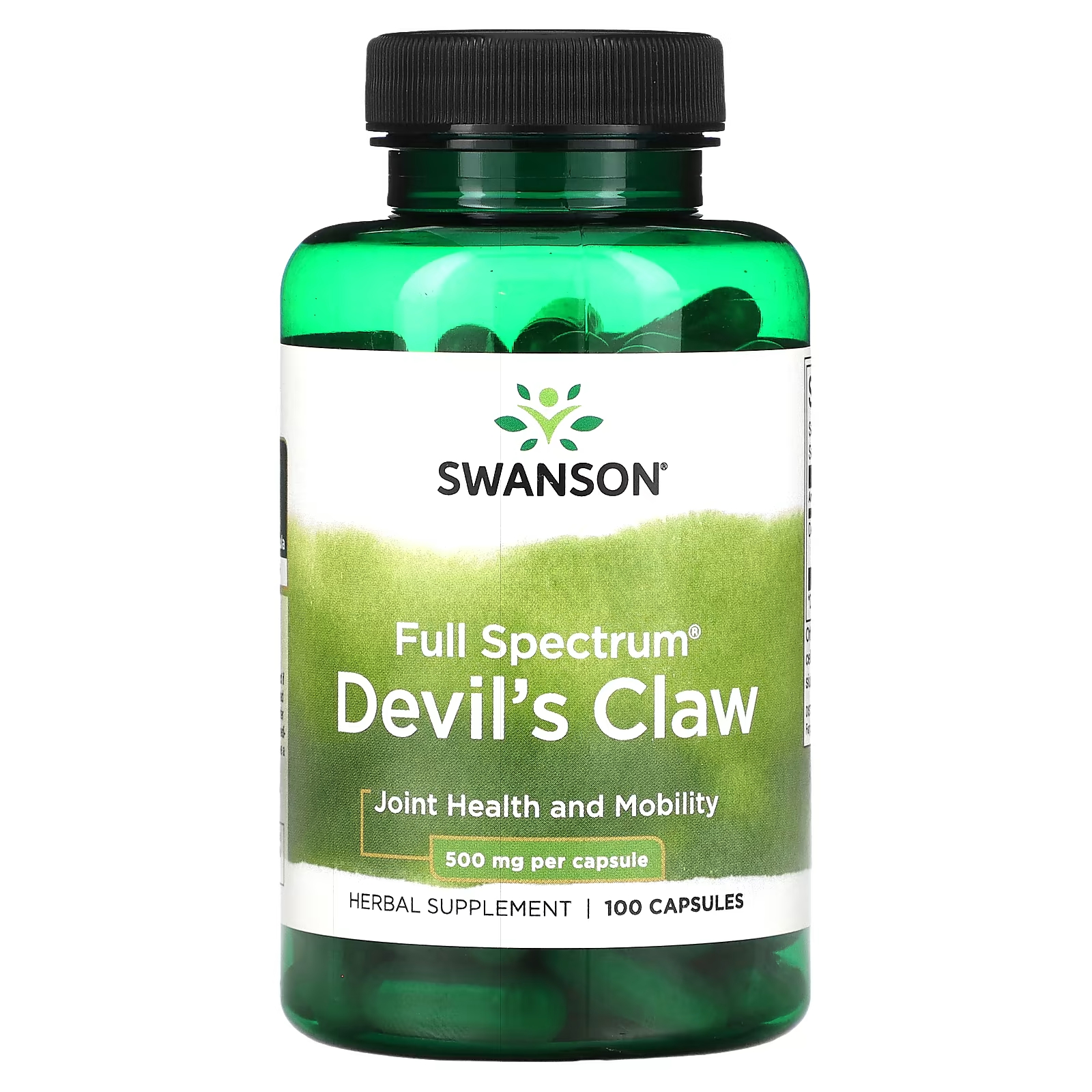 Swanson Full Spectrum Devil's Claw 500 мг 100 капсул swanson full spectrum tribulus 500 мг 90 капсул