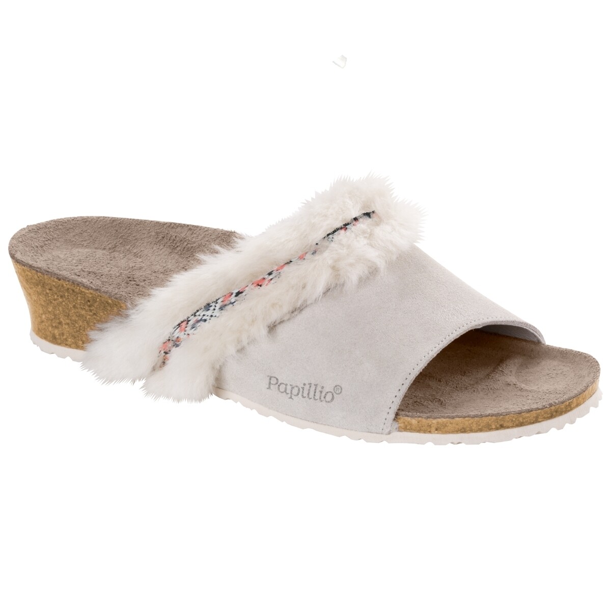

Сандалии Papillio Keilsandale Amber Veloursleder Lammfell schmal, кремовый