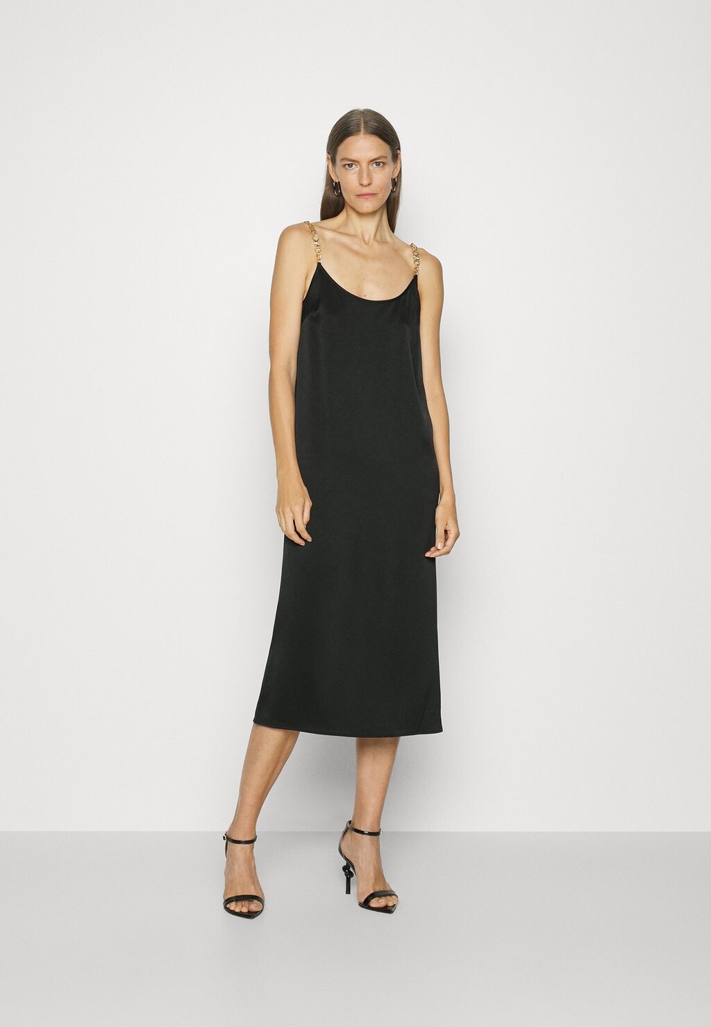 

Коктейльное платье EMPIRE STRAPS SLIP MICHAEL Michael Kors, черный