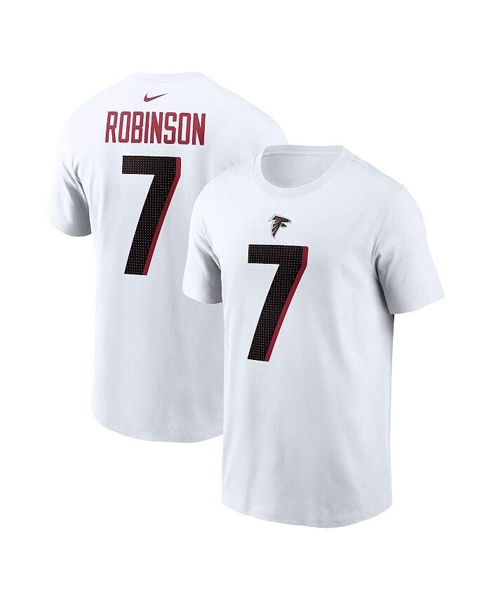 

Мужская футболка Bijan Robinson White Atlanta Falcons с именем и номером игрока Nike, белый