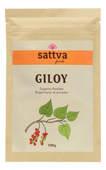 Sattva, Foods Giloy Powder Органический порошок 100 г
