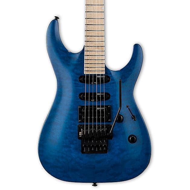 цена Электрогитара ESP LTD MH-203 Quilted Maple Top Guitar - See Thru Blue