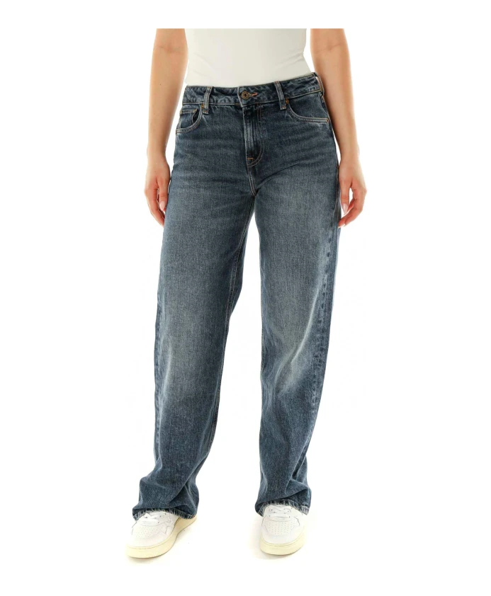 

Свободные джинсы прямого кроя с высокой талией Pepe Jeans, синий