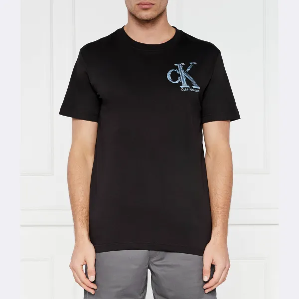 

Футболка обычного кроя с монограммой Calvin Klein, черный