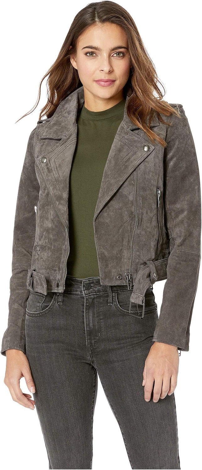 

Куртка Suede Moto Jacket Blank NYC, цвет Cloud Grey