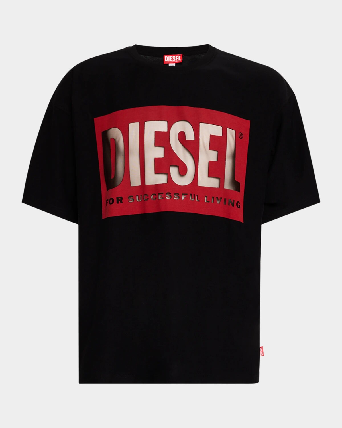 

Мужская свободная футболка с логотипом Devore Diesel, цвет Deep/Black