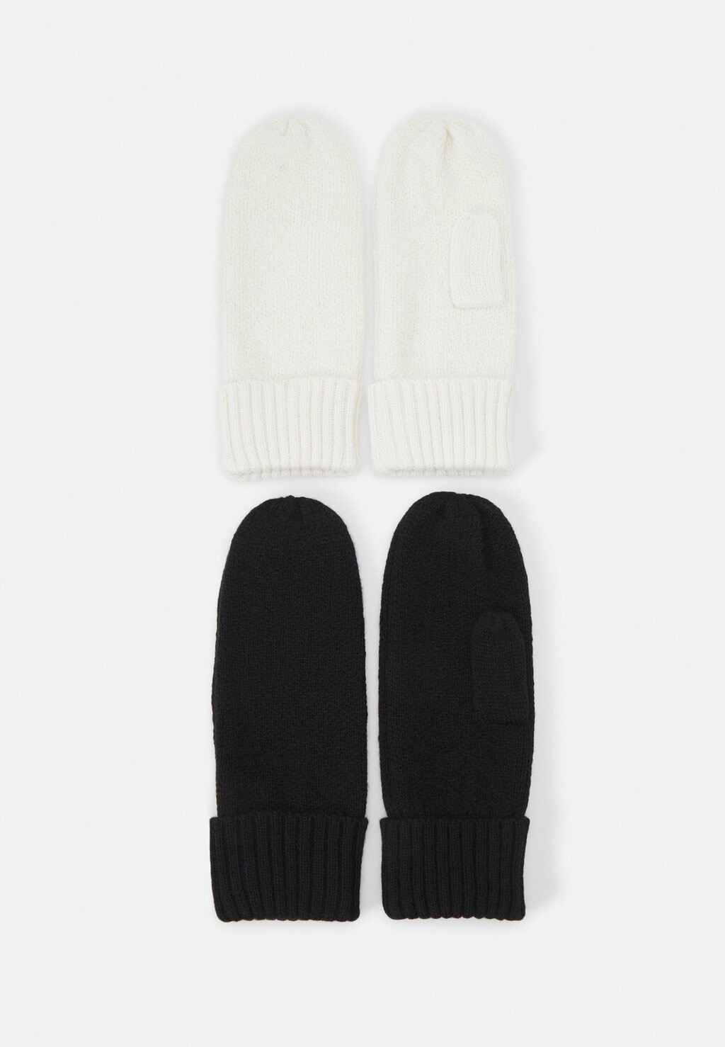 

Варежки Anna Field 2 ПАКЕТА, цвет black/beige