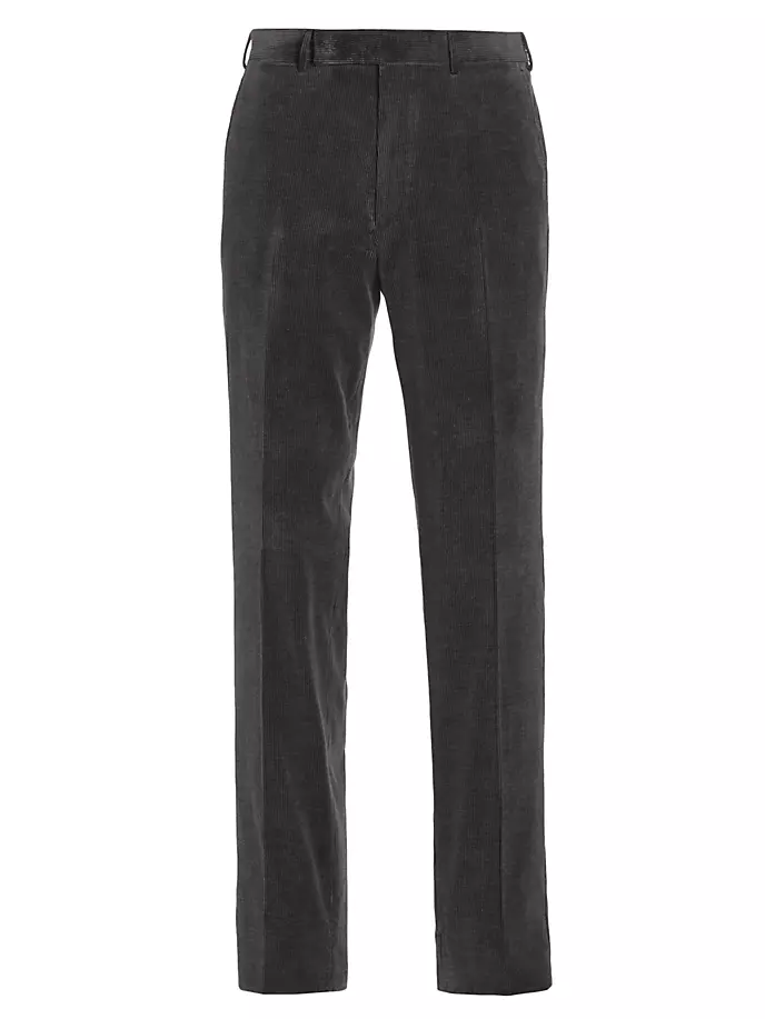 

Вельветовые костюмные брюки Zegna, серый