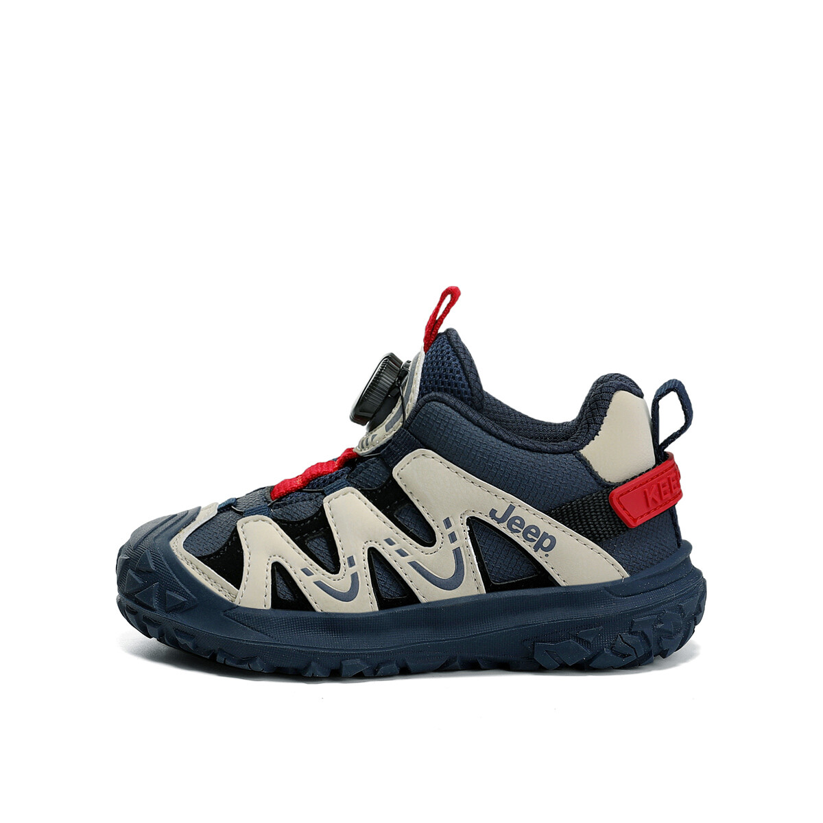 

Детские кеды Kids Low-top бежевый/синий/красный Jeep, красный/синий