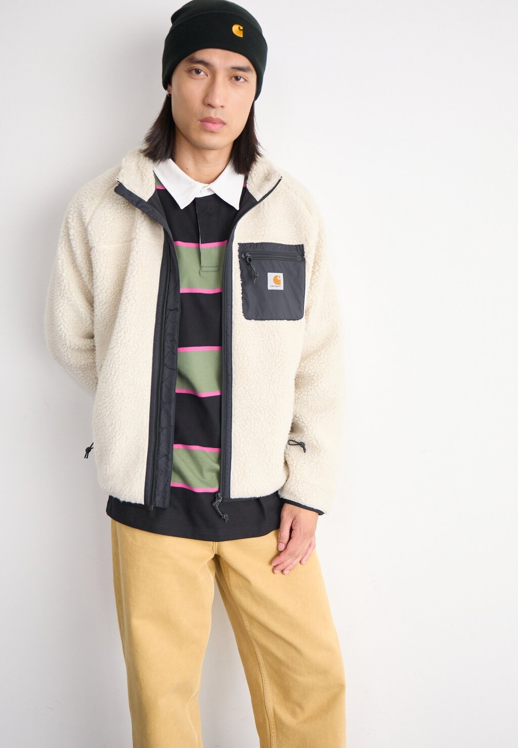 

Флисовая куртка PRENTIS LINER Carhartt WIP, бежевый