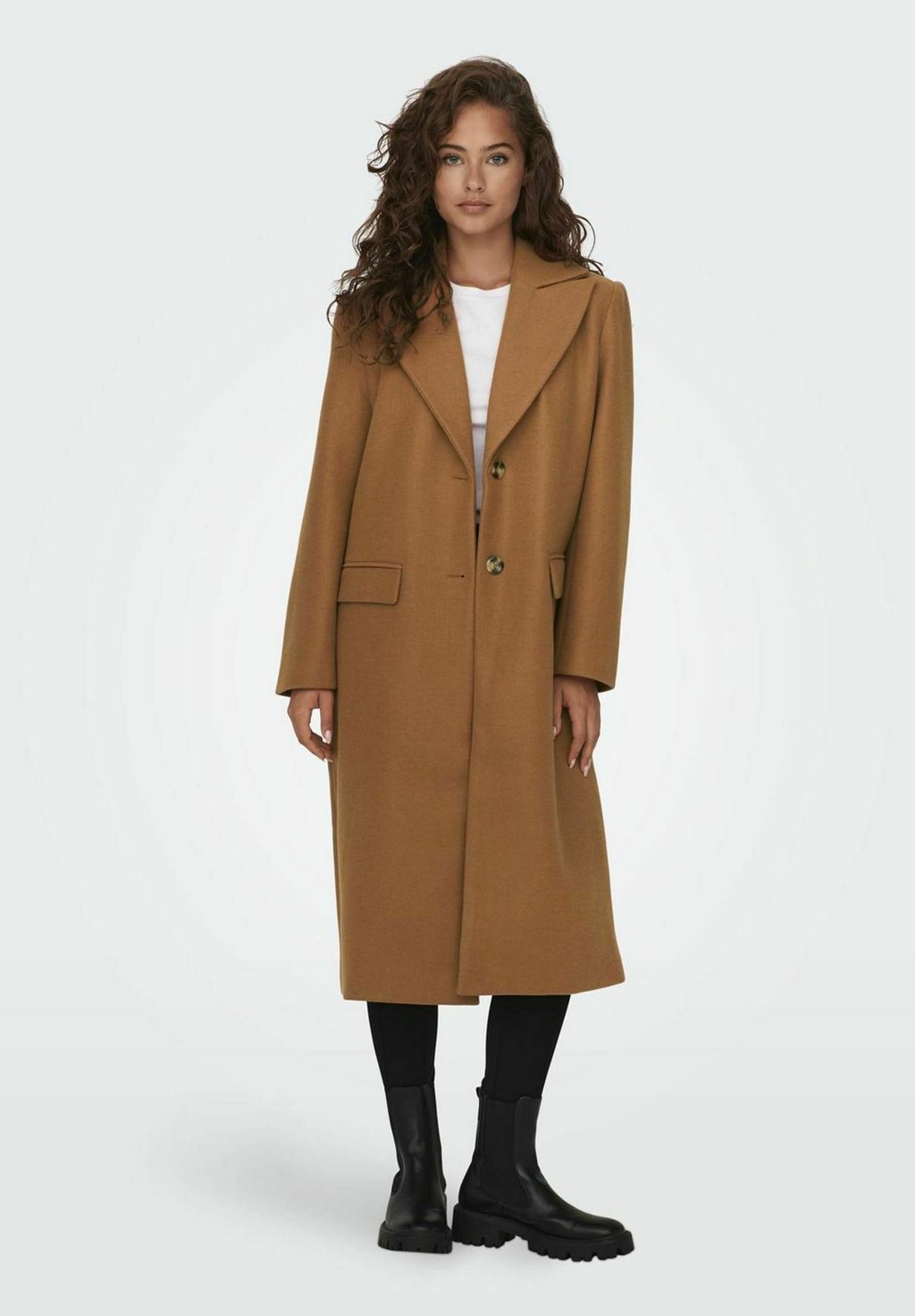 цена Классическое пальто Lena Shoulderpad Otw ONLY, цвет argan oil