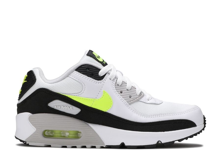 

Кроссовки Nike Air Max 90 Gs 'White Hot Lime', белый