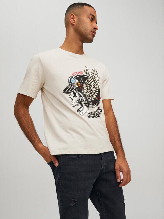 

Футболка стандартного кроя Jack&Jones, бежевый