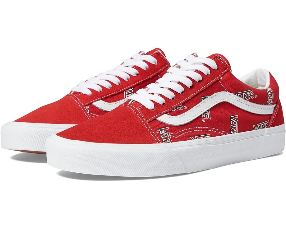 

Кроссовки Vans Old Skool, цвет Vans Misprint Red/White